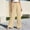 A300 Beige, variant on Linen Palazzo Pants for Women High Waisted V-Cross Trousers Loose Fit Wide Leg Slacks Soft Flowy Long Trousers Business Casual Wear