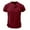 Wine, variant on Inleife Mens T-Shirts Clearance, Men Short Sleeve Solid Casual Fashion Turn-down Collar Pullover Buttons T Shirt Blouse