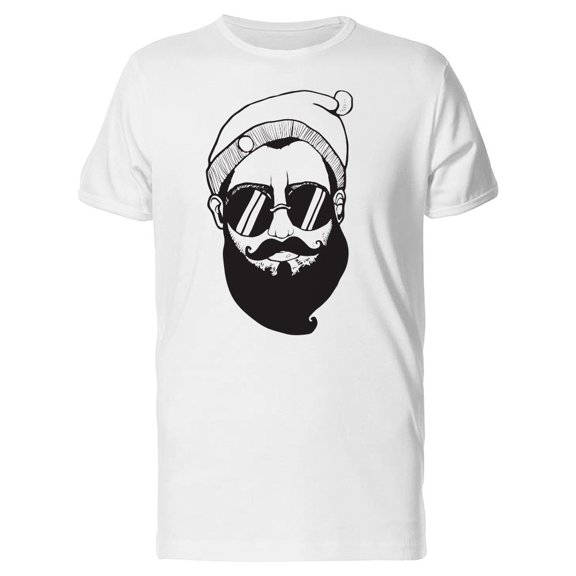 Modern Hipster Bearded Man Tee Men's -Image by Shutterstock