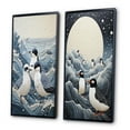 thumbnail image 3 of Designart "Beach Seagulls Haven Painting II" Seagull Framed Wall Art Set Of 2 - Grey Animals Framed Canvas Set For Living Room Decor, 3 of 7