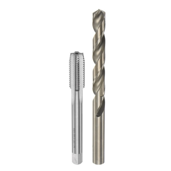 Uxcell M11 x 1.5 H2 Straight Flute Thread Tap 9.5mm Drill Bit Set High Speed Steel