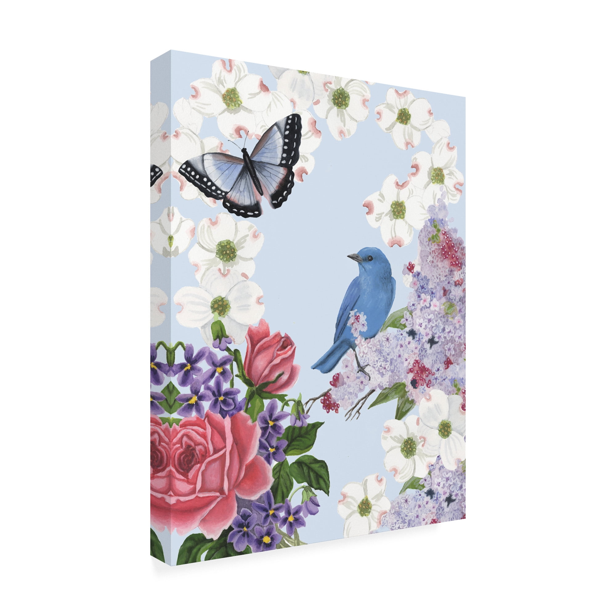 Trademark Fine Art 'Bird Garden I' Canvas Art by Naomi Mccavitt