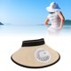 thumbnail image 1 of Sombrero Para El Sol Con Ventilador, Sombrero De Verano Recargable De Ala Ancha Con Banda Elástica Ajustable, Sombrero De Ventilador De Verano Para Hombres Y Mujeres Al Aire, 1 of 7
