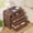 Walnut, variant on Whalefall Nightstand with 4 Drawers, Mid Century Modern End Table with Charging Station & Hidden Compartment, Wood Curved Bedside Table for Bedroom, Light Oak