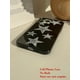thumbnail image 3 of 1pc Glossy Black & Silver Five-Star Pattern Phone Case For Apple Iphone, 3 of 5
