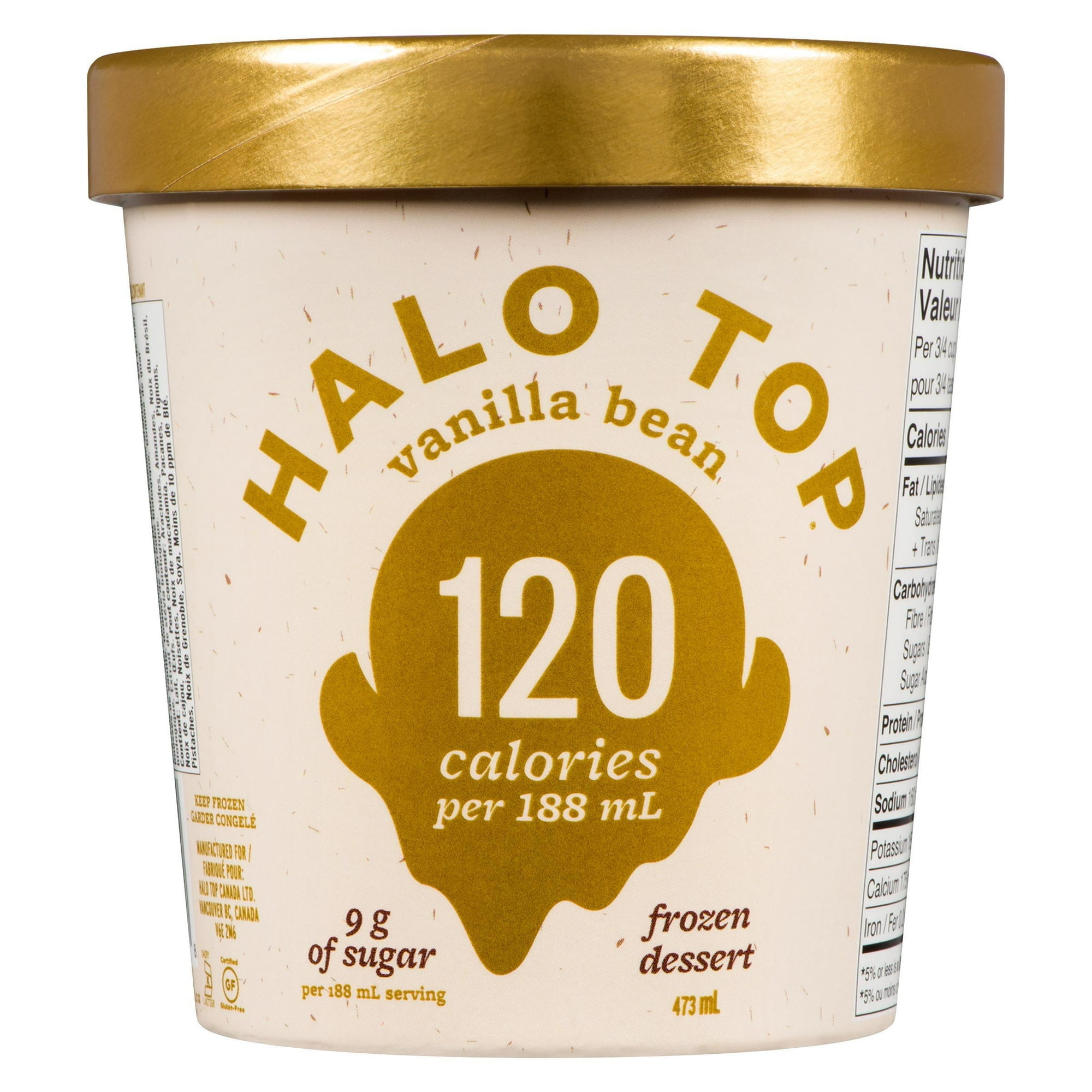 Halo Top Vanilla Bean Frozen Dessert