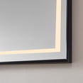 thumbnail image 5 of Vinnova Design 36" Rectangular Aluminum Framed LED Wall Mount Bathroom Vanity Mirror in Black, 5 of 8