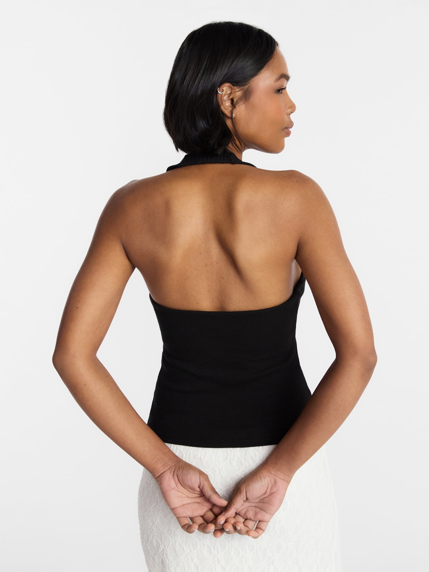 No Boundaries Grommet Halter Top, Women's XXS-XXL