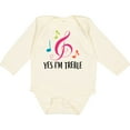 thumbnail image 3 of Inktastic Choir or Marching Band Treble Music Girls Long Sleeve Baby Bodysuit, 3 of 5