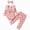 Q066-Pink, variant on NOLDARES Newborn Baby Girl Clothes Infant Girls Floral Love Heart Printed Romper and Ruffle Pants Sets 4pcs Winter Fall Outfits(Q066-Wine)