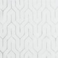 thumbnail image 3 of Cormac Set of 2 Printed Geometric Trellis Sheer Grommet Curtain Panels, 52" x 108", White, 3 of 4