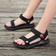 thumbnail image 1 of Sandalias para niñas Sandalias de correa ajustable Sandalias abiertas Sandalias de atletismo Atléticos zapatos de verano transpirables para caminar al aire libre, 1 of 7