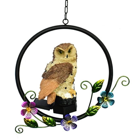 

Solar Power Owl Shape LED Hanging Night Lamp Light Lawn Lamp Garden Yard Decor