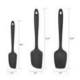 thumbnail image 4 of Set de 3 utensilios de cocina - Espátula de repostería de silicona 100% Apto para uso alimentario Accesorios de cocina antiadherentes resistentes al calor - Negro Sailing Electrónica, 4 of 5