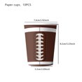 thumbnail image 1 of Vajilla para fiesta de cumpleaños infantil de rugby, fútbol americano, plato de papel, mantel de seda, decoración, suministros para fiestas, 1 of 6