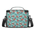 thumbnail image 3 of Lunch Box Pioneer Flower Floral Print Pattern Insulated Lunch Bag for Women Men,Medium Leakproof Lunchbox Cooler Bag Adjustable Strap,10 X 6.7 X 8 Inches, 3 of 6