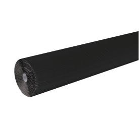Corobuff Solid Color Corrugated Paper Roll, 48 Inches x 25 Feet, Black