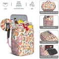 thumbnail image 5 of Peach Print Insulated Cooler Backpack - 20L High-Capacity Soft Cooler Bag for Camping, Beach & Picnic, Leakproof Lunch Backpack with Vibrant Kawaii Peach Fruit Design, Keeps Food & D, 5 of 5