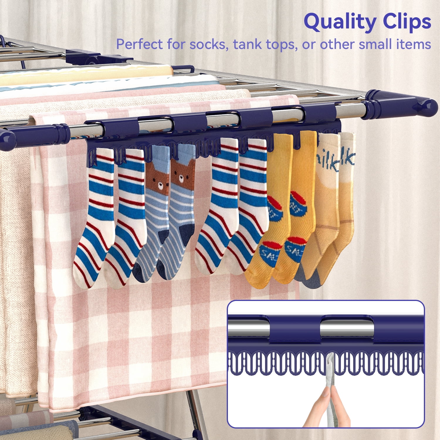 Behost Clothes Drying Rack Stainless Steel Gullwing Comoros | Ubuy