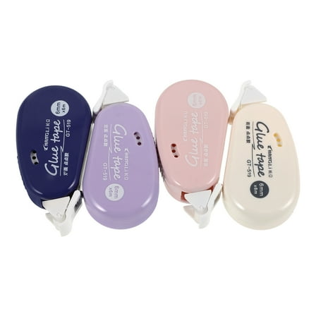 4pcs Adhesive Tape Dispenser Double Sided Tape Roller Bulk Pack