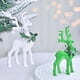 thumbnail image 4 of Flocking Christmas Wreath Plush Reindeer Plastic Cute Christmas Elk Pendants Reusable Festive Xmas Tree Hanging Ornaments, 4 of 5