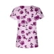 thumbnail image 5 of ICHUANYI Clearance Women Fashion Printed Casual V-Neck Short Sleeve Loose T-Shirt Blouse Tops(Pink, M) ICHUANYI WER2023081206547, 5 of 5
