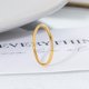 thumbnail image 1 of Nuevo anillo redondo de moda, anillo de 3 diamantes chapado en oro de 18 quilates, anillo de acero de titanio de estilo fresco y ligero de lujo para mujer, tamaño 8, 1 of 4