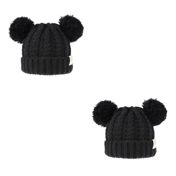 Sonducket Sombrero Fluffy Pompoms Balls Multicolor Mixed Knitting Headgear Caps para niños Type8 NO8