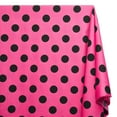 thumbnail image 3 of Polka Dot Extra Large Printed Fabric Fuchsia / Black 100% Cotton 58/60" Wide Sold By The Yard, 3 of 4