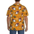 thumbnail image 5 of Haiem Halloween Witches Gnome Men's Casual Shirts Short Sleeve Button Down Shirts Fashion Textured Summer Beach Shirt-4X-Large, 5 of 7