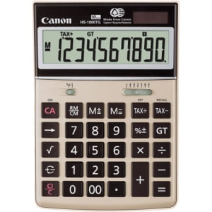 Canon HS1000TG Desktop Display Calculator - 10 Digits - LCD - Battery/Solar Powered - 1.4