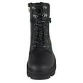 thumbnail image 4 of Forever Women Combat Army Style Boots Side Zipper Lace Up Lug Sole Cherry-16 Black 5, 4 of 4