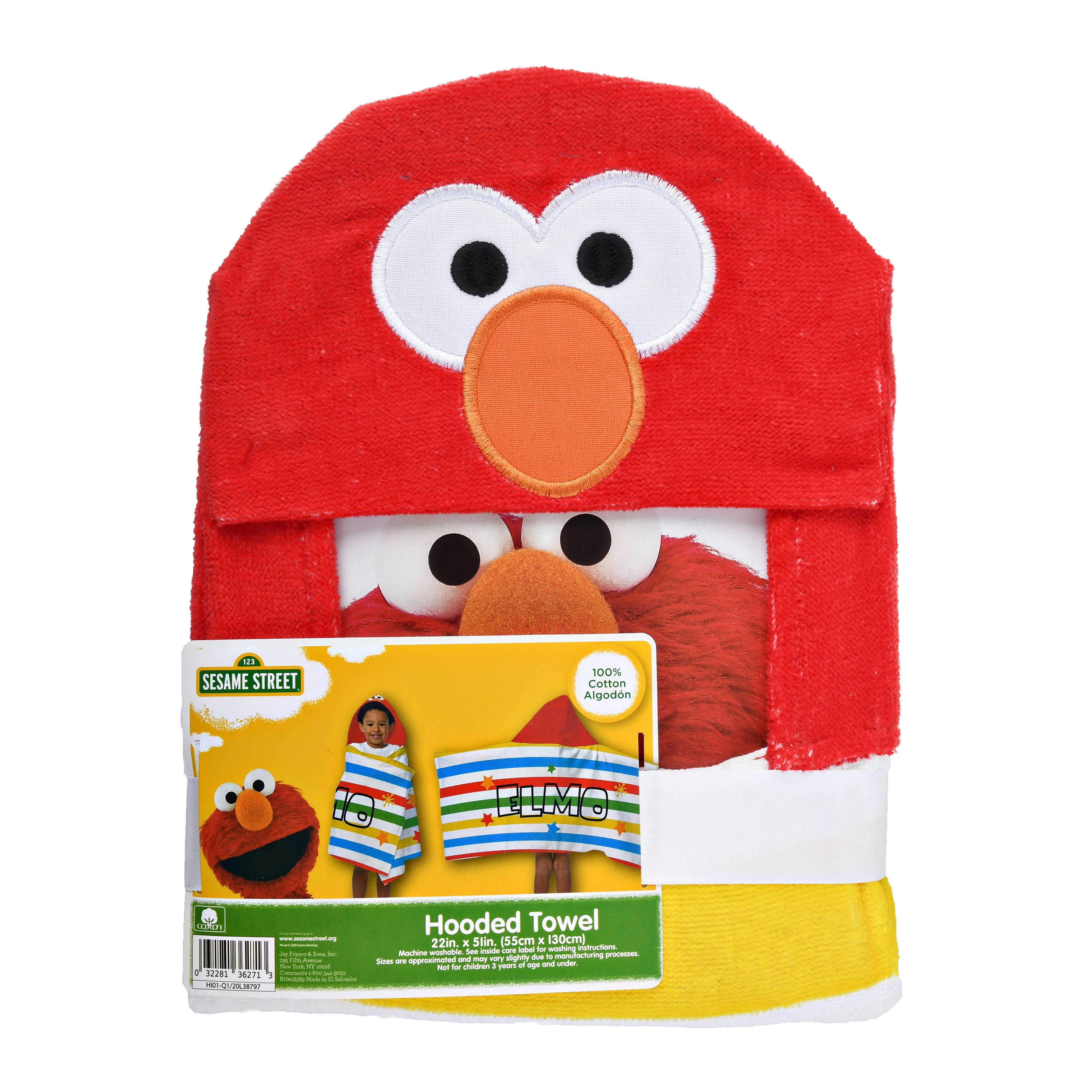 sesame street hooded towel
