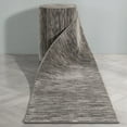 thumbnail image 1 of Well Woven Custom Size Runner - Choose Your Length - Ewen Dark & Grey Stripes Distressed 31 Inches Wide x 35 Feet Long Runner (31" x 35' Runner) Rug, 1 of 6