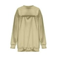 thumbnail image 4 of Busydd Women's Sweatshirts Fashion Casual Solid Color Crewneck Sweatshirts Women Comfy Loose Pullover Women's Long Sleeve Tops L, 4 of 6