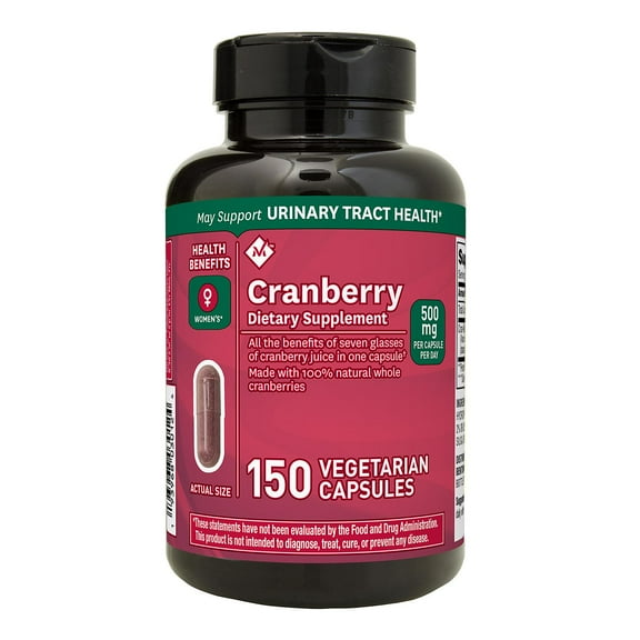 Clinical Strength 500mg Cranberry Dietary Supplement (150 ct.)