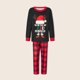 thumbnail image 1 of Conjunto de pijamas familiares navideños con estampado de letras conjunto informal de ropa de descanso navideña, 1 of 8