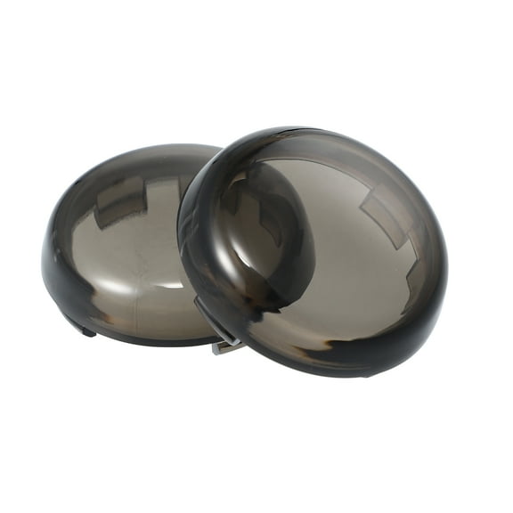 2pcs Black Motorcycle Turn Signal Light Lens Covers Front Rear for Harley Dyna Street Glide Softail Road King Springer