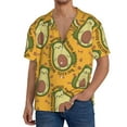 thumbnail image 3 of KLL Avocado Dog Print Men's Shirt Short Sleeve Button Down Summer Cuba Beach Shirts- 3X-Large, 3 of 7