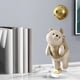 thumbnail image 3 of Figura de oso de resina con forma de globo para estante, dormitorio, soporte de TV Marrón, 3 of 8