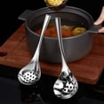 thumbnail image 1 of Ganfancp Cuchara de Sopa de Acero Inoxidable Cuchara de Sopa de Olla Caliente Cuchara de Sopa de Olla Se Puede Utilizar En El Hogar y Restaurantes Calidad Robusta y Duradera Buena Ofertas Del Día Liq, 1 of 5