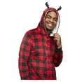 thumbnail image 4 of Jolly Jammies Men's Buffalo Plaid Matching Family Pajamas Union Suit, Sizes S-2X, 4 of 9