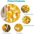 thumbnail image 5 of Fall Shower Curtain for Bathroom 84x72inches Orange Maple Leaves Shower Curtain Set with Hooks Autumn Yellow Leaves Waterproof Fabric Home Decor Shower Curtains, 5 of 6