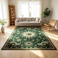 thumbnail image 4 of Hovilon Dark Green Boho Sun Moon Star Area Rug Vintage Astrology Floor Carpet, Crystal Velvet Non-Slip Washable Indoor Mat for Bedroom Living Room, 120x180 cm, 4 of 5