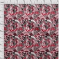 thumbnail image 3 of oneOone Viscose Jersey Bright Red Fabric Triangle & Art Geometric Sewing Craft Projects Fabric Prints By Yard 60 Inch Wide, 3 of 5