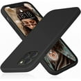 thumbnail image 1 of DTTO iPhone 12/12 Pro Case, Liquid Silicone Shockproof Cover [Enhanced Camera and Screen Protection] with Honeycomb Grid Cushion for iPhone 12/12 Pro 6.1” 2020, Black, 1 of 7