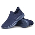 thumbnail image 4 of Unisex Slip-On Loafers Men Women Lightweight Fashion Walking Sneakers Dark Blue, 4 of 7