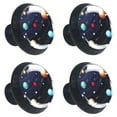thumbnail image 2 of 4 Pcs Space Planets Galaxy Knobs for Kitchen Cabinet Cupboard Dresser Bookcase Drawer Pulls Handles Round Home Decor, 2 of 8