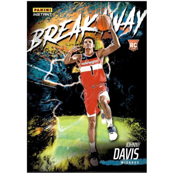 NBA 2022-23 Instant Breakaway Basketball Johnny Davis Trading Card #12 (Rookie) (Panini)