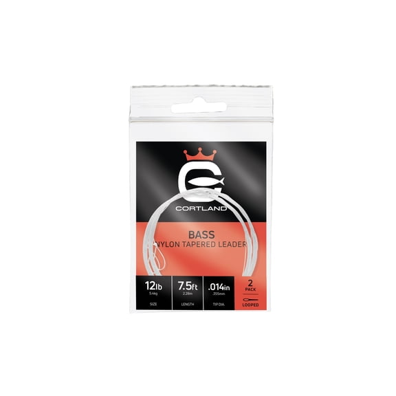 Bass Nylon Tapered Leaders